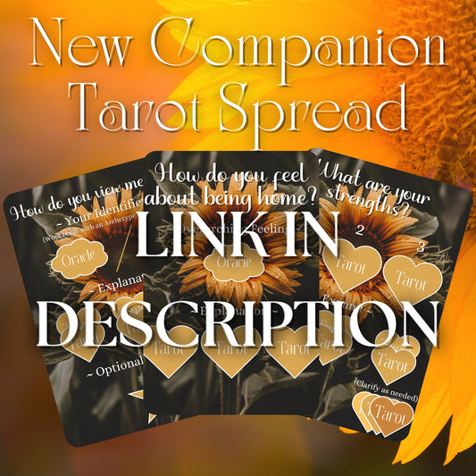 FREE New Spirit Companion Tarot Spread! | Link in Description!